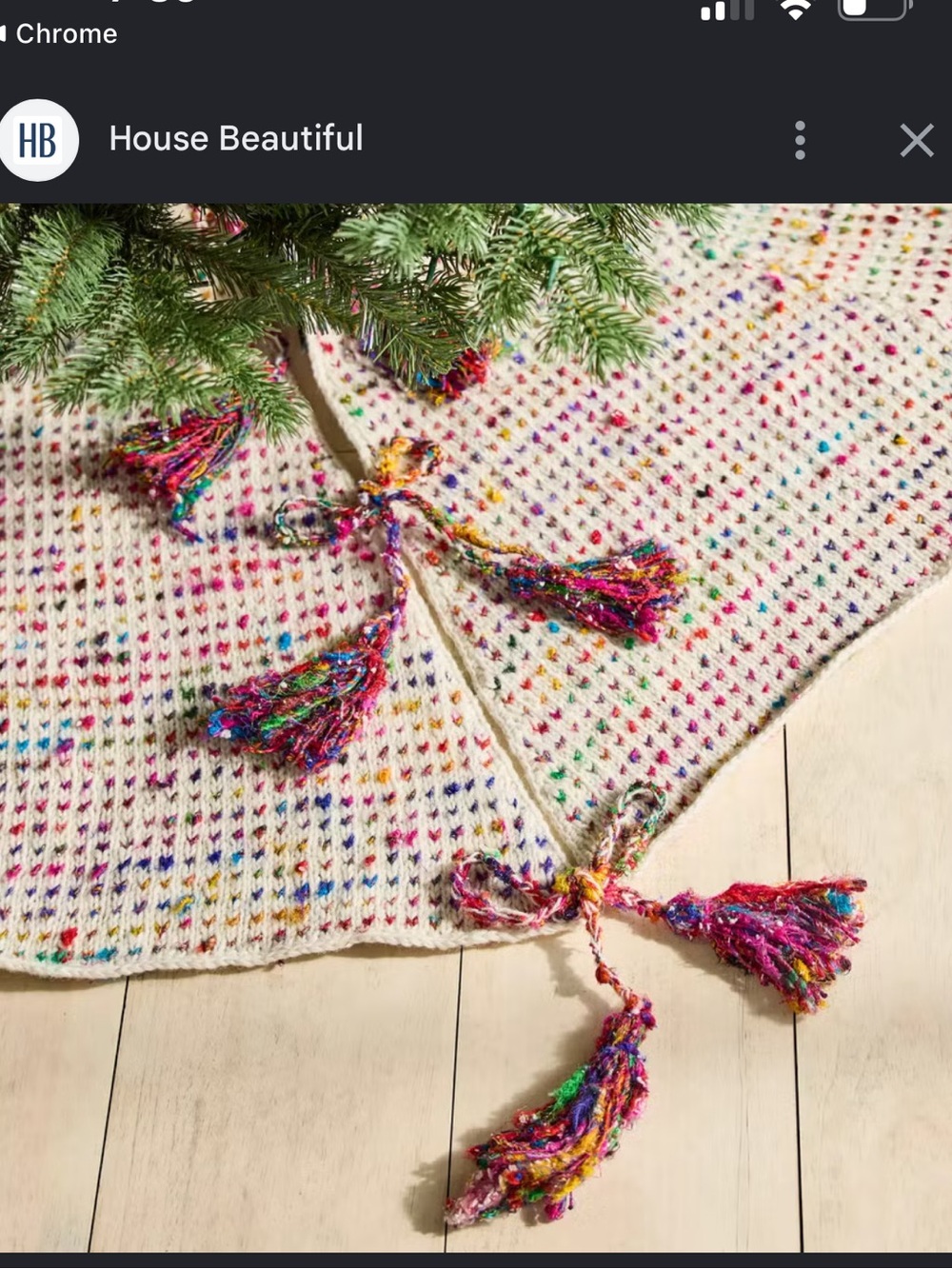 Anthropologie 100 wool NWT tree skirt